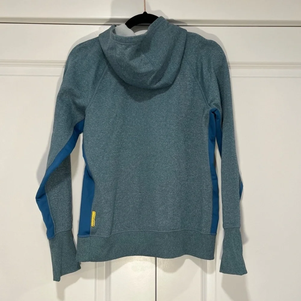 Nike Women’s Blue Teal Gray LiveStrong Pullover Hoodie in Size Medium